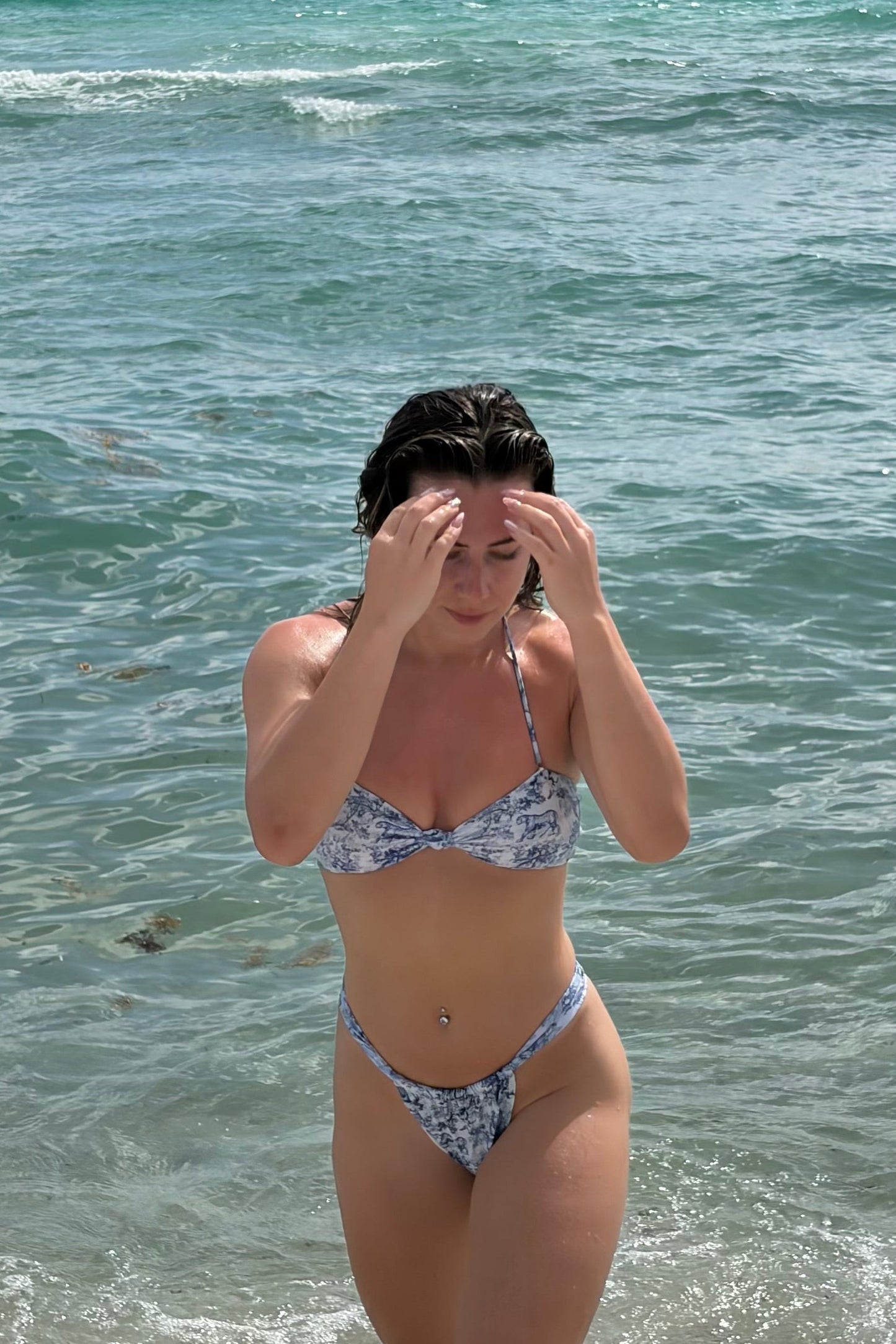 Sauvage Print Bandeau Bikini Set | Teeny Top and Stella Bottoms | Sparkl Swim