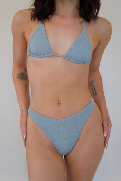 Diamond Blue Bikini Set | Emma Top and Jasmine Bottoms | Sparkl Swim