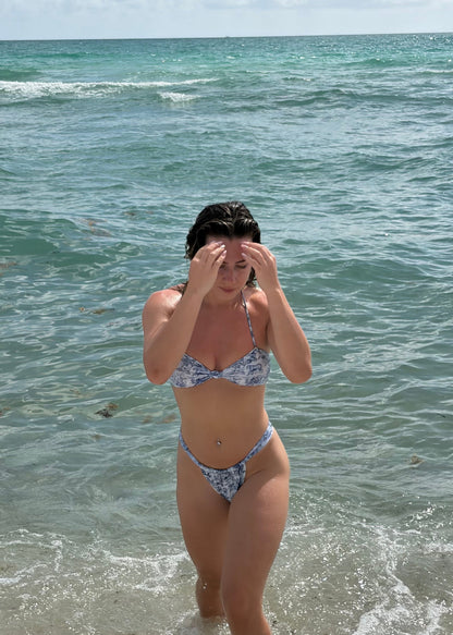 Sauvage Print Bandeau Bikini Set | Teeny Top and Stella Bottoms | Sparkl Swim