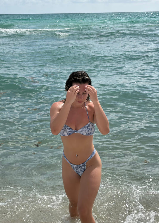 Sauvage Print Bandeau Bikini Set | Teeny Top and Stella Bottoms | Sparkl Swim