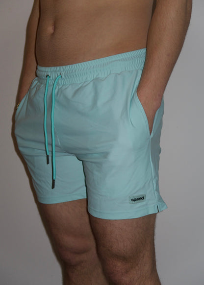 Bahamas Turquoise Mens Swim Shorts | Soft and Quick Dry | Sparkl Swim